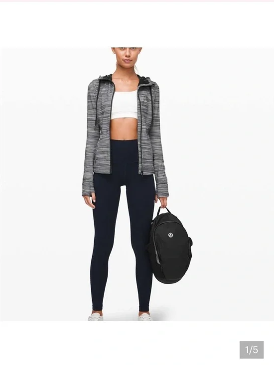 lululemon Gray Hooded Define Jacket - Nulu Size 6 - Picture 2 of 5